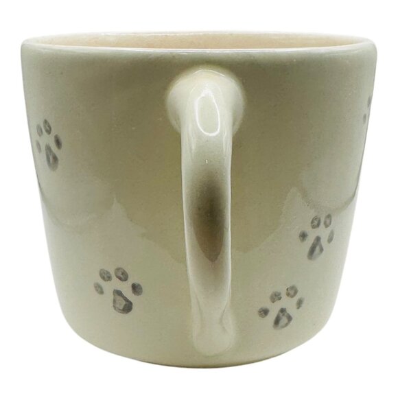 Ceramic Mug With Paw Print Design & Dalmatian Figurine Inside By Spademan Potter - Picture 5 of 6